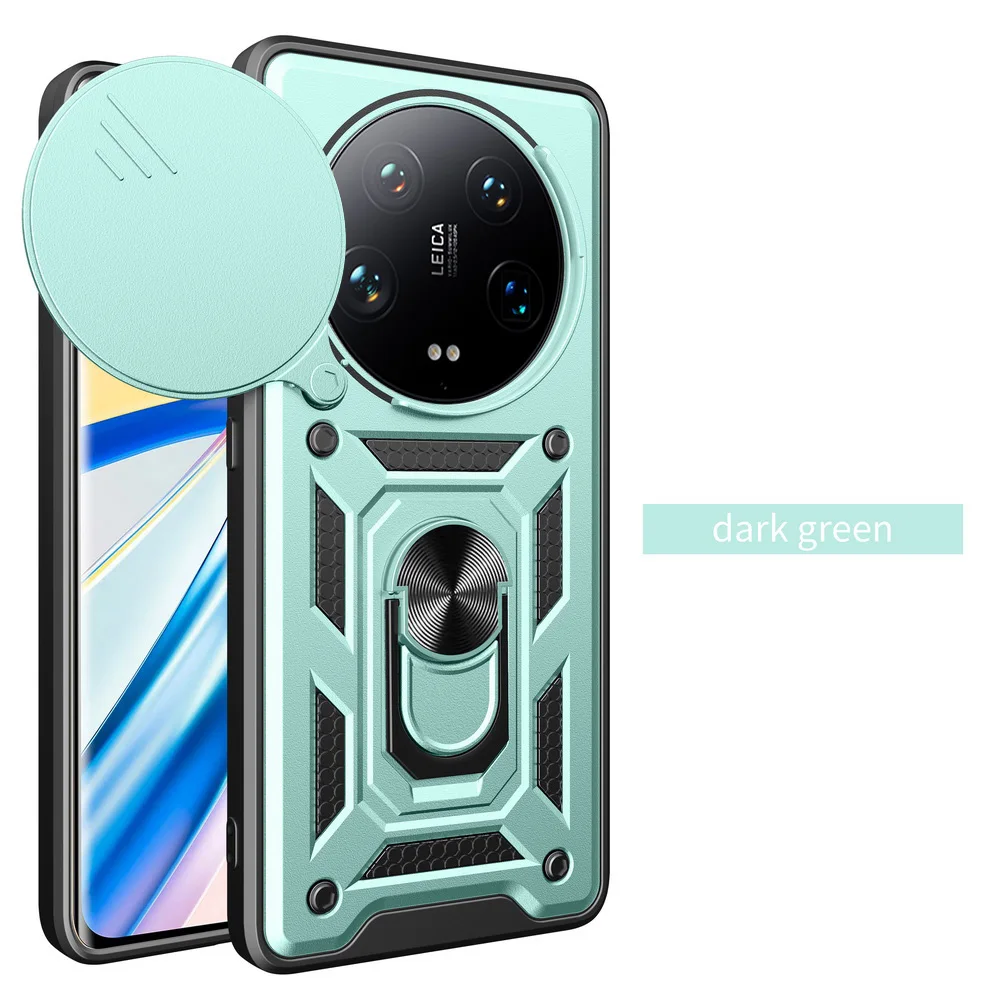 Enhanced Armor Hybrid Ring Back Cover with Camera Protection