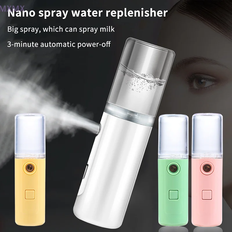 30ML Mini Nano Mist Facial Sprayer Humidifier USB Rechargeable Nebulizer Portable Face Moisturizing Machine Skin Care Tools