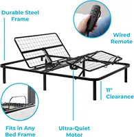 Adjustable Bed Frame-Independent Head and Foot Incline-Powerful Quiet Motor-Easy Tool Free Assembly-Electric Bed Base-Full Size 2