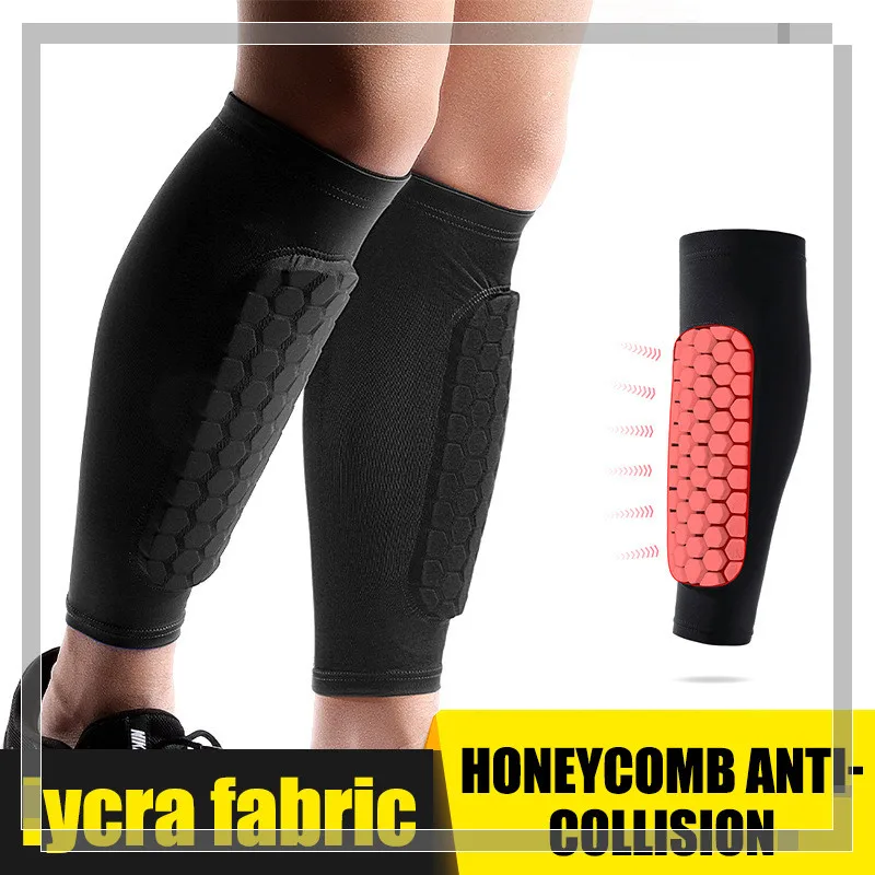 

1 piece Honeycomb Soccer Shin Guards Football Shields Sports Legging Shinguards Leg Sleeves Protective Gear Shank Protector