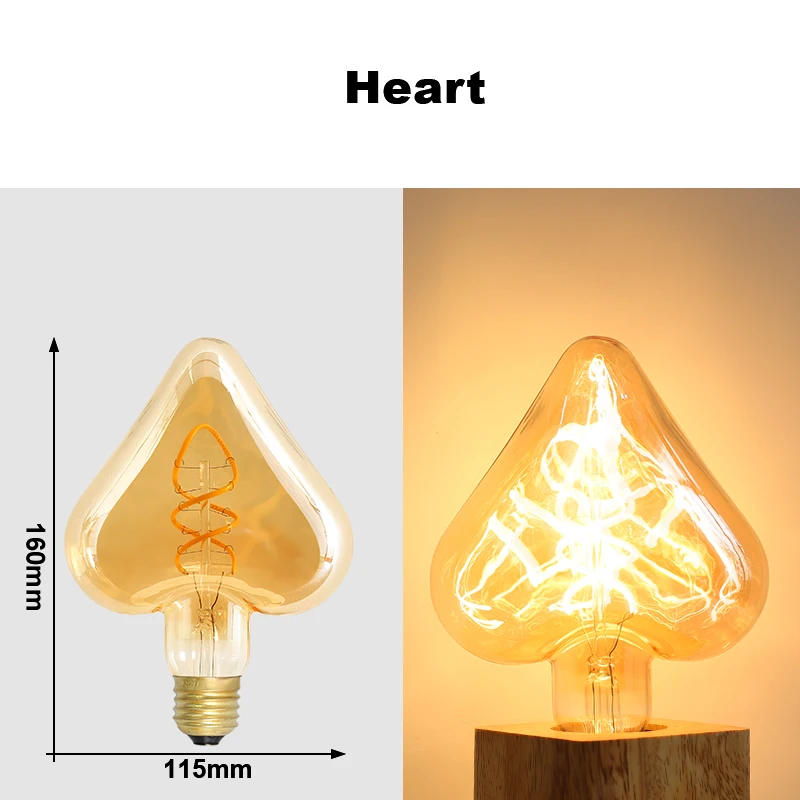 ตัวเลือกสินค้า หลอดไฟสไตล์ย้อนยุค Vintage Edison LED ตกแต่งบ้าน