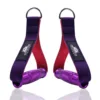Heavy Duty Metal Gym Handles for  Cable Machine Attachment Resistance Bands Workout Two-color Double-layer Webbing Colorful Grip 1