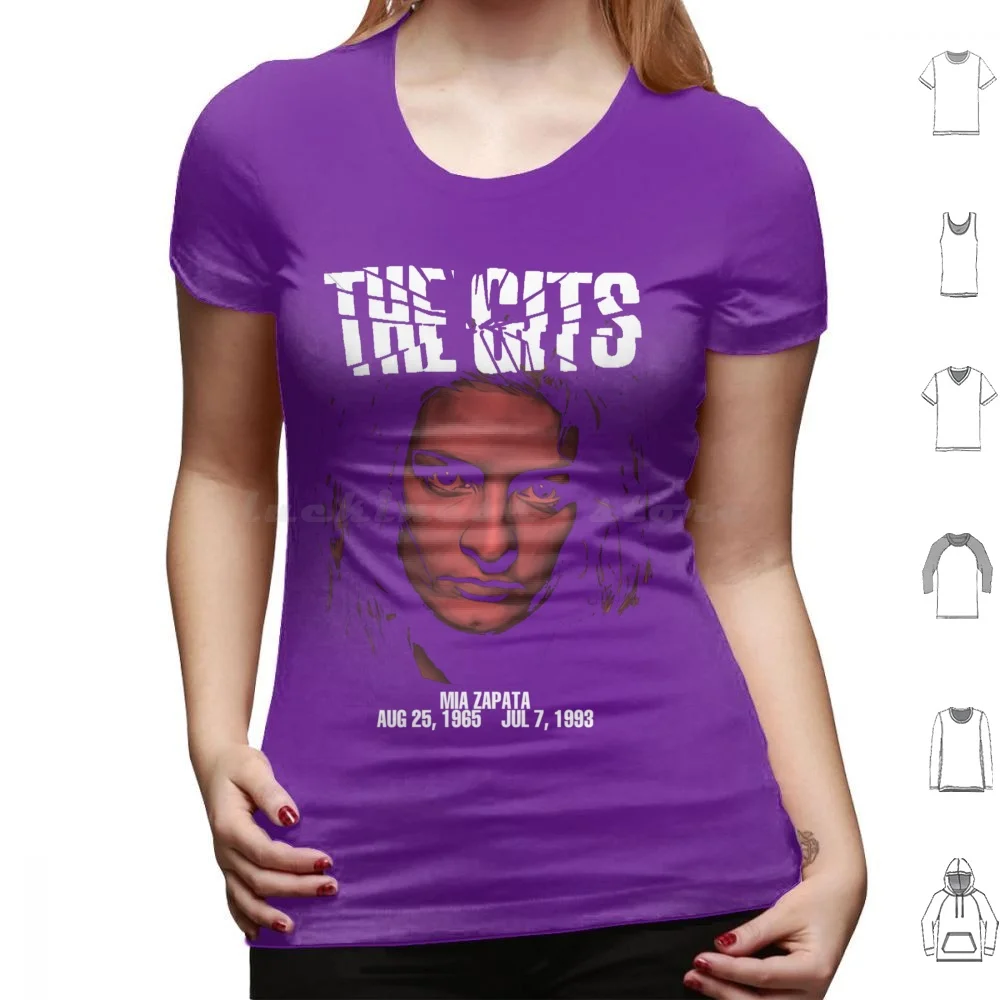 Miazapata , Gits T Shirt Big Size 100% Cotton Gits Mia Zapata Punk