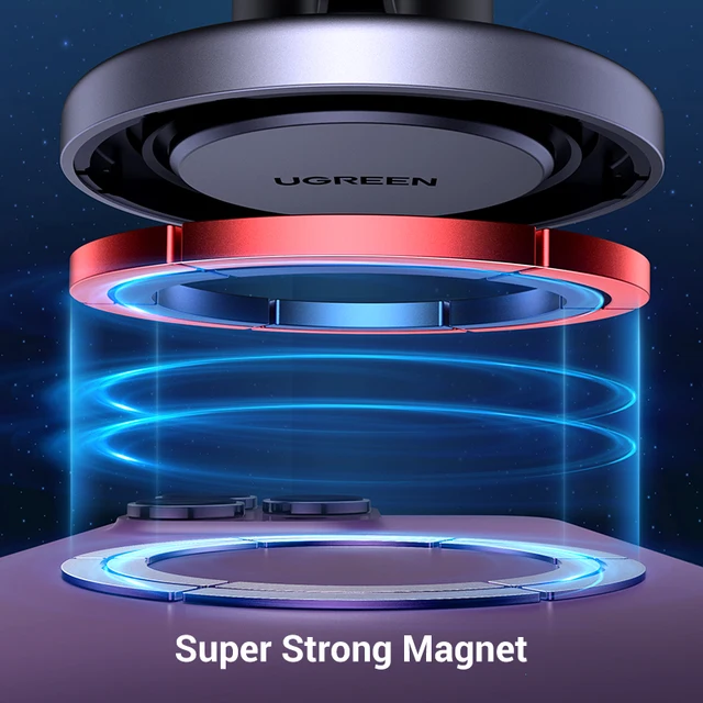 UGREEN Magnetic Car Phone Holder Air Vent Car Phone Stand For Magsafe iPhone 16 15 14 ProMax Xiaomi Samsung Strong Magnet Holder - Image 2