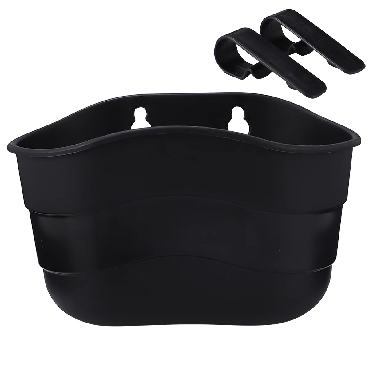 

Bike Basket Scooter Basket Adjustable Straps Easy Install Plastic Handlebar Basket Front Bike Accessory Boys Girls