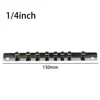 1 Pc Socket Storage Rack 1/4 3/8 1/2 Inch With 8 Clips On Rail Tool Organizer Storage For Any Home Or Industrial Garage 5