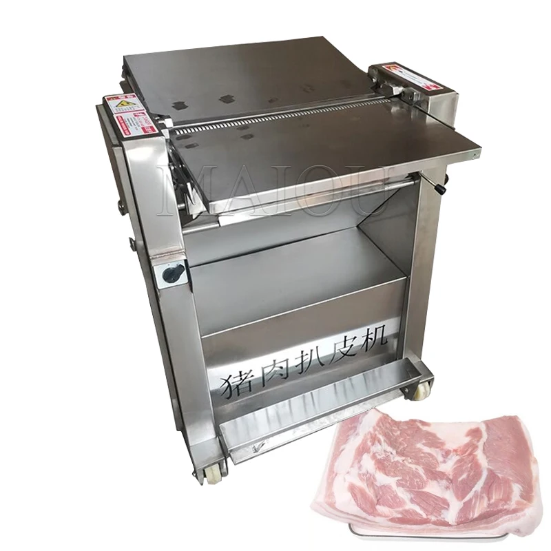 

Automatic Fresh Pork Peeling Machine To Grease Skin Separator To Pig Skin Maker Fresh Pork Skin Splitter