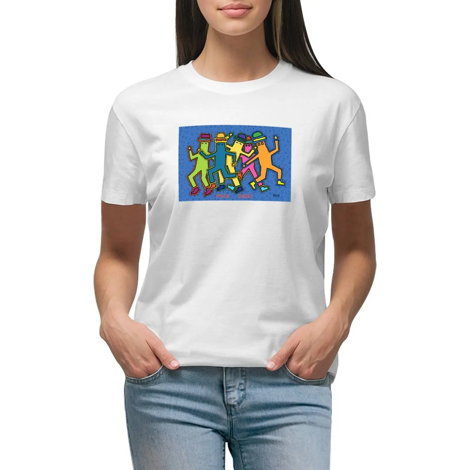 

Disco Daze T-shirt Female clothing anime clothes tops Women clothes