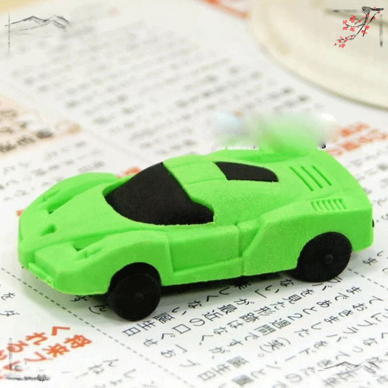 4 Pcs Cute and Creative Car Erasers for Children's Back To School Learning Supplies Kawaii Stationery - 6