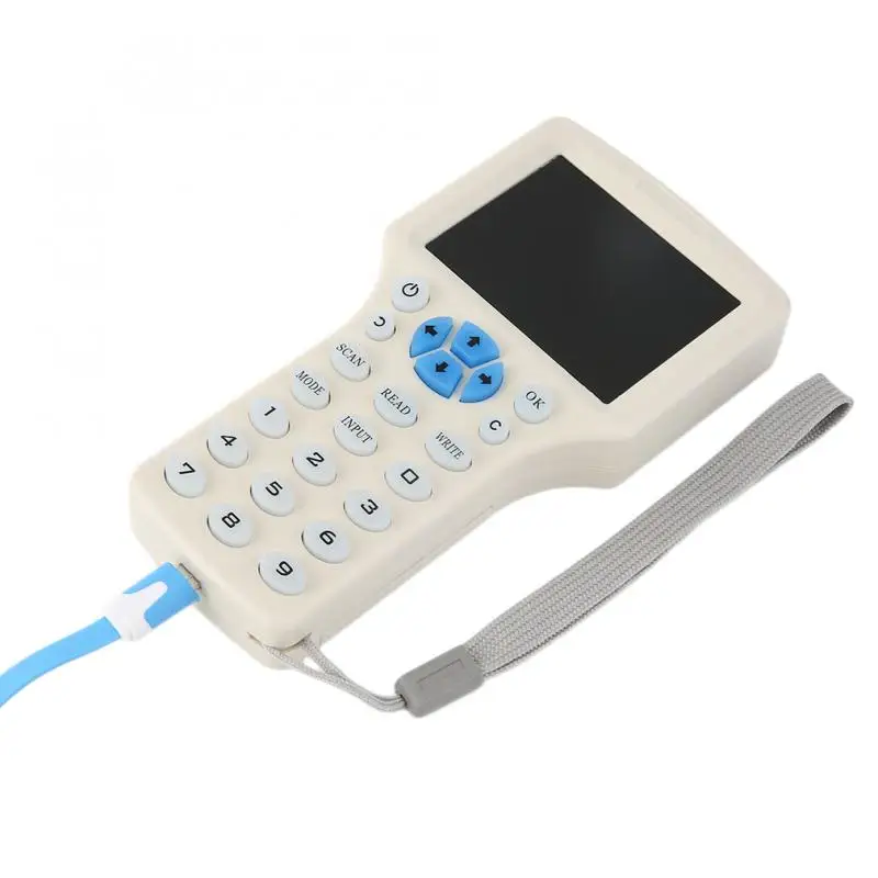 

English Frequency RFID Copier Duplicator 125KHz Key fob NFC Reader Writer 13.56MHz Encrypted Programmer USB UID Copy Card Tag