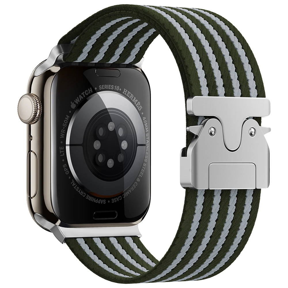 Nylon Braided Strap for Apple Watch - Versatile, Durable, and Stylish Bracelet