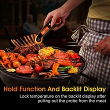

BBQ Folding Barbecue Digital Thermometer Electronic Kitchen BBQ Thermometer with Magnet Meat Thermometer