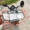 Waterproof Handlebar Mittens Motorcycle Large Rain Cover Transparent Windproof Handlebar Mittens Winter Riding Handle Cover 2pcs 3