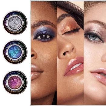 CHARMACY New 5 Multichrome Single Eye Shadow High Pigment Long Lasting Duo Chrome Eyeshadow Glitter Makeup For Eyes 6