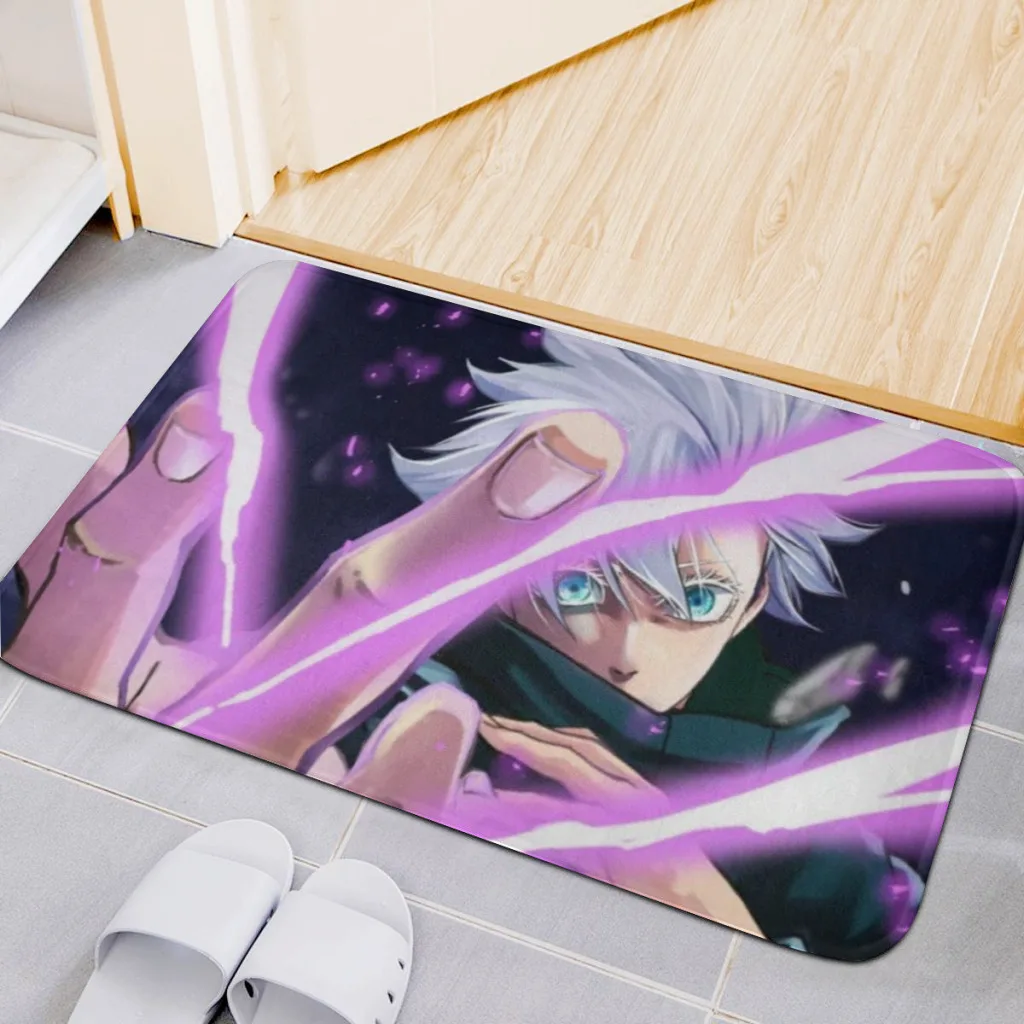 

Cartoon Japanese anime spell return Gojo Satoru home kitchen washable bathroom floor mat balcony carpet
