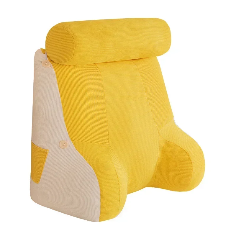 Summer New Corduroy Cool Cushion Waistrest Full Fit Large Backrest Multi functional Solid Color Cool Cushion Waistrest 2