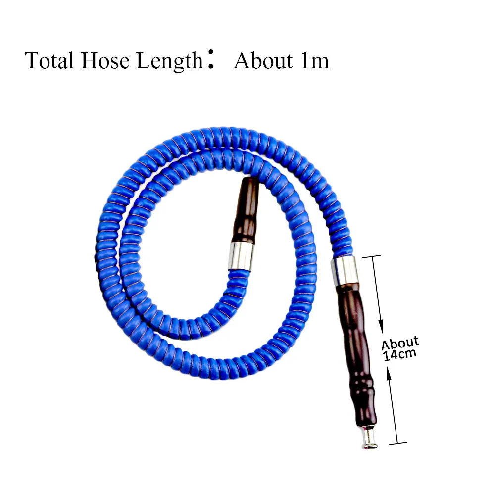 1pc 100cm Small Hookah Shisha Set Smoking Accessories Cortex Hose Plastic Handle Sheesha Water Pipe Nargile Cachimba Vattenpipa