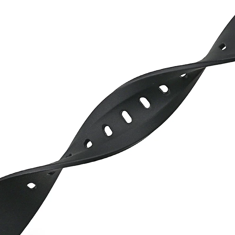 Men's 18mm Black Waterproof Rubber Watch Strap - Sporty Resin Replacement Band