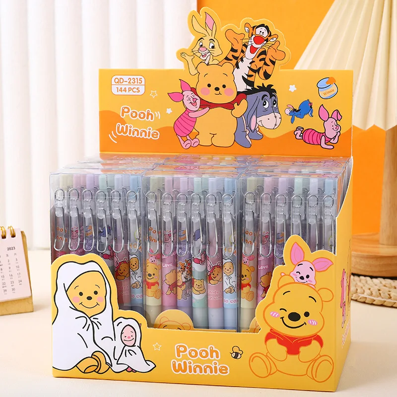 Cartoon Disney Gel Penne Cartoon Winnie The Pooh Cancelleria Studenti Strumenti Di Scrittura Black School Signature Pens Regali All'Ingrosso