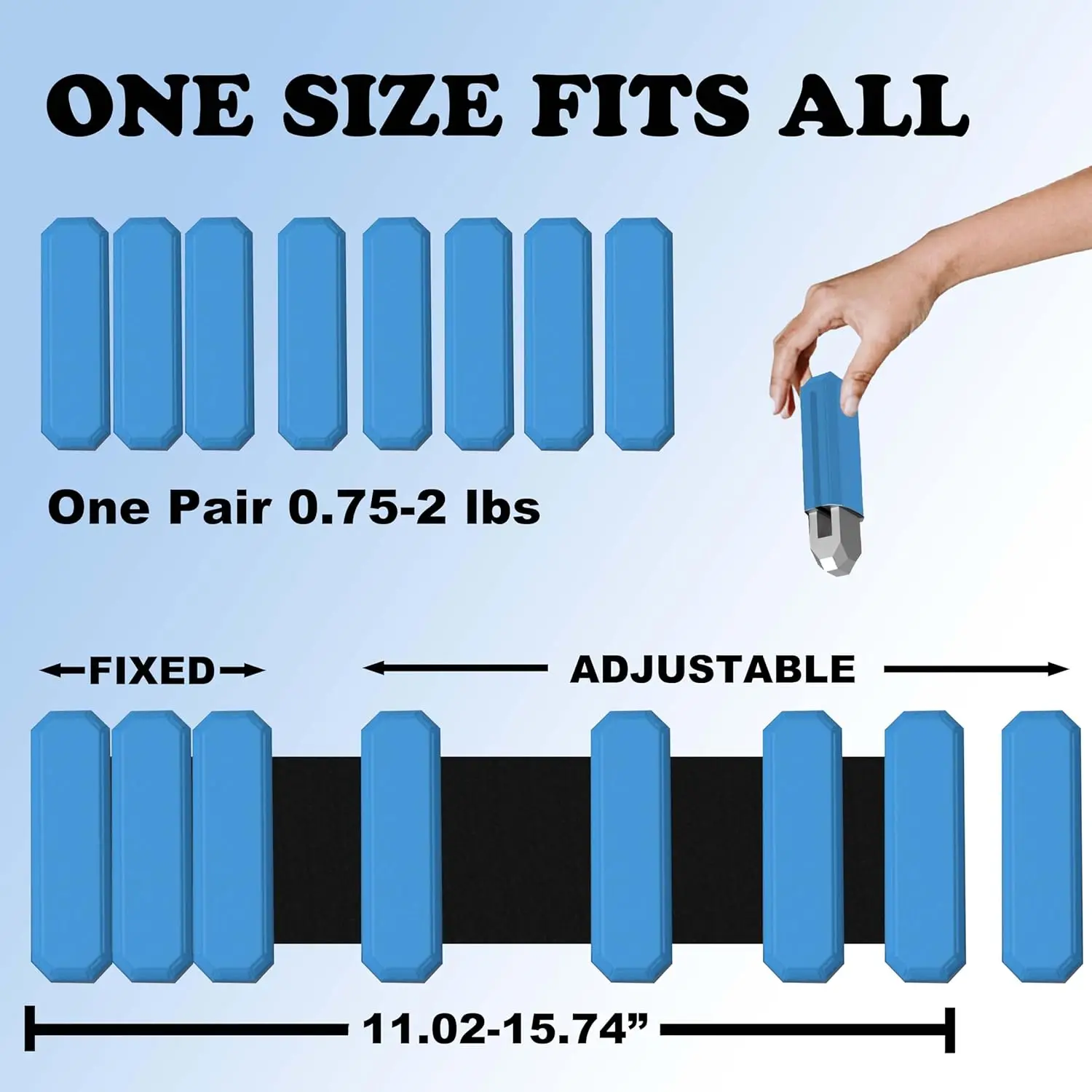 Wrist & Ankle Weights for Women Men Adjustable Arm & Leg Weights Wearable Weighted Bracelet for Yoga Running Cardio Gym Workouts