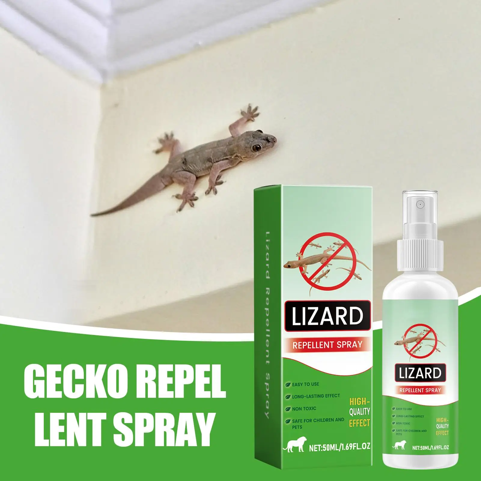 Rodents Repellents Indoor 50ml Lizard Repellents Lavender Oil Gecko Spray Powerful Reptile Deterrening Pet Safe Repel Repeller - 2