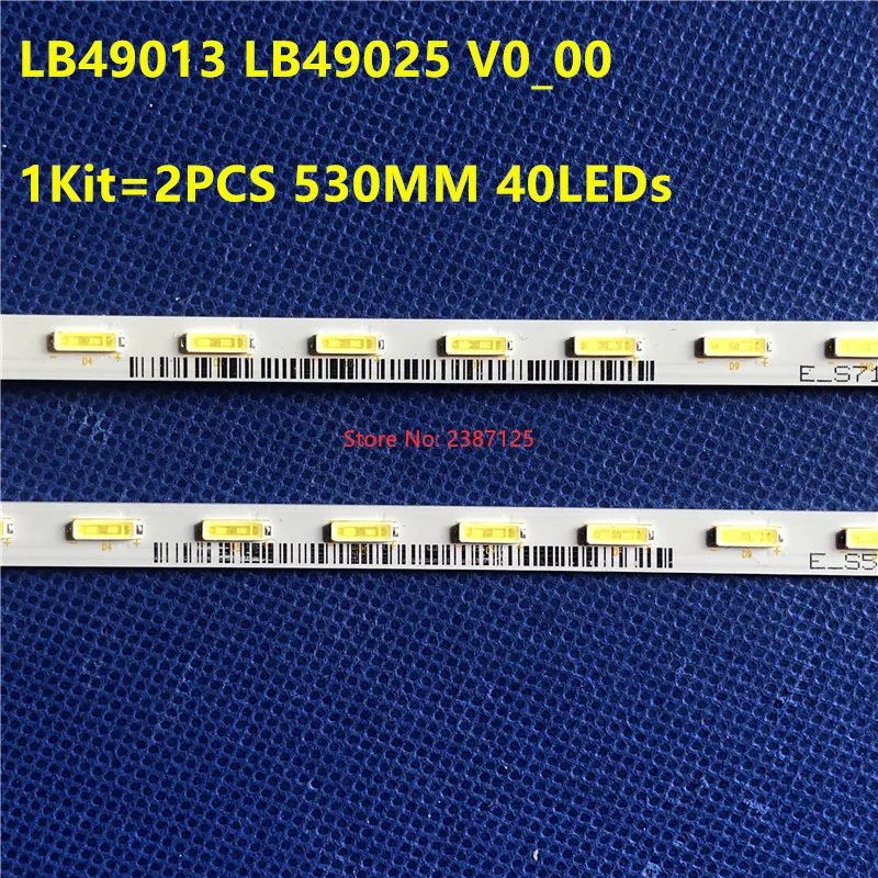 KD-49X7500F KD-49X8000E KD-49XF7003 KD-49XE7002 KD-49XE7093 LED 스트립, LB49013 LB49025 V0 4-690-561 KD-49X705F, 40LED,