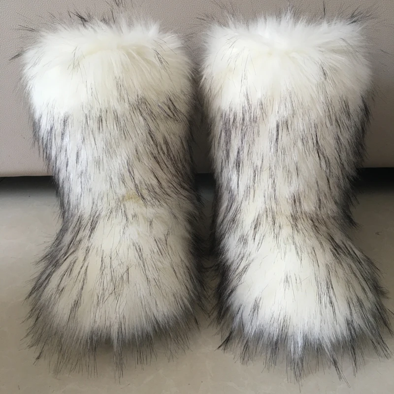 【COLOR iN ID】Pure Eskimo Fur Ankle Boots ESKIMO style kids boot shoes with hook and loop strap