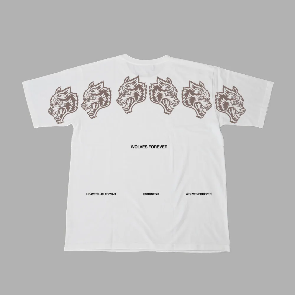

Футболка мужская хлопковая с принтом «Волки навсегда», Повседневная рубашка в стиле хип-хоп, топ в стиле унисекс, одежда для улицы, лето 100%