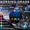 2025 New Nursing Grade Smart Watch Accurate Blood pressure Blood fat Uric Acid ECG+PPG HD Bluetooth Call Health Smart watch Men 1