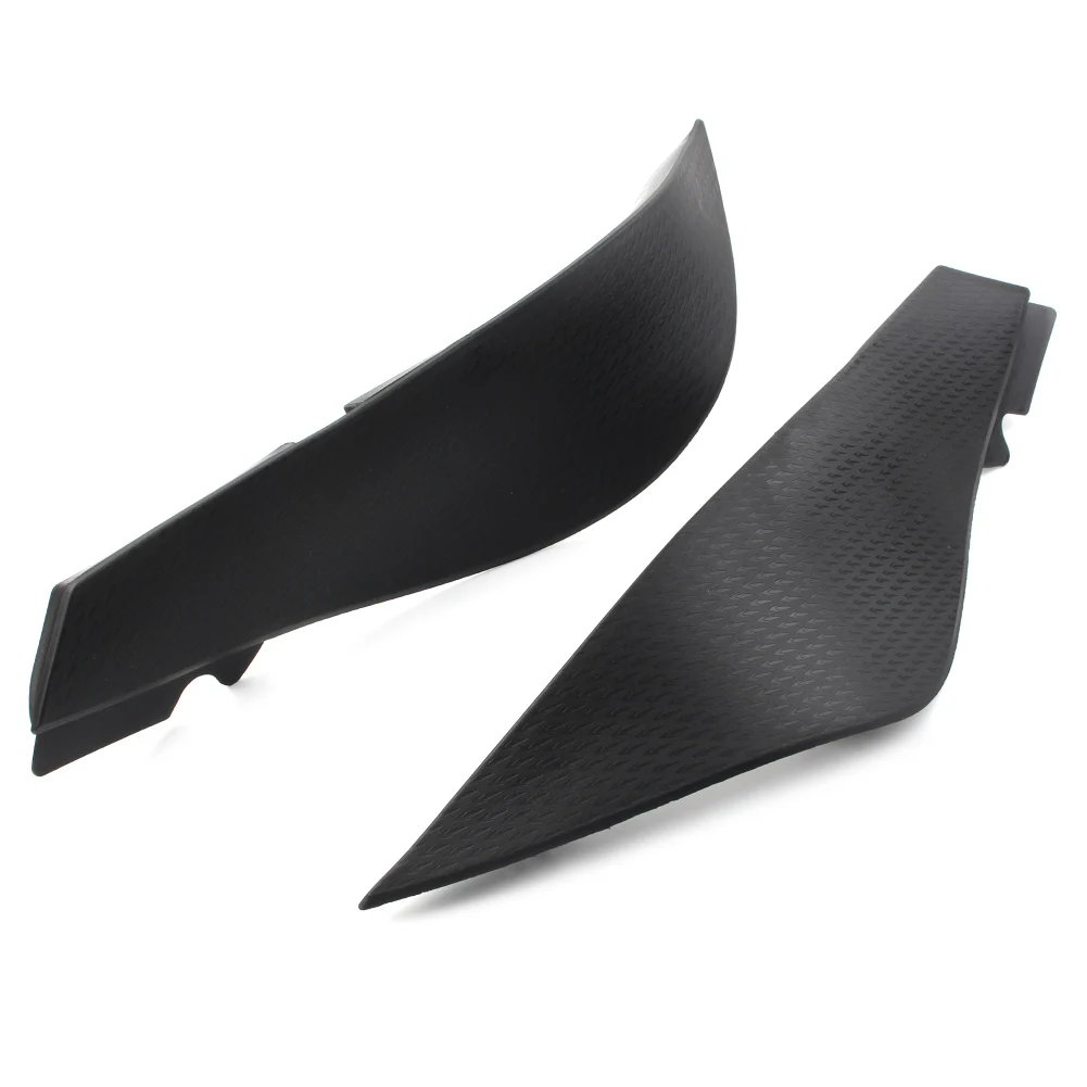 1 Pair Motorcycle Gas Fuel Tank Trim Fairing Cover for Kawasaki 2007 2008 ZX6R ZX6 ZX636 Black ABS Plastic