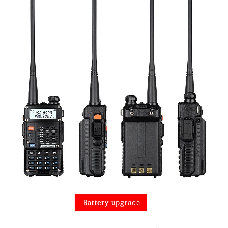 BAOFENG BF-F8HP Upgraded Walkie Talkie With Enlarge 3800mAh USB Charging Battery 8W Dual Band UV-5RT Portable Two Way Radio UV5R