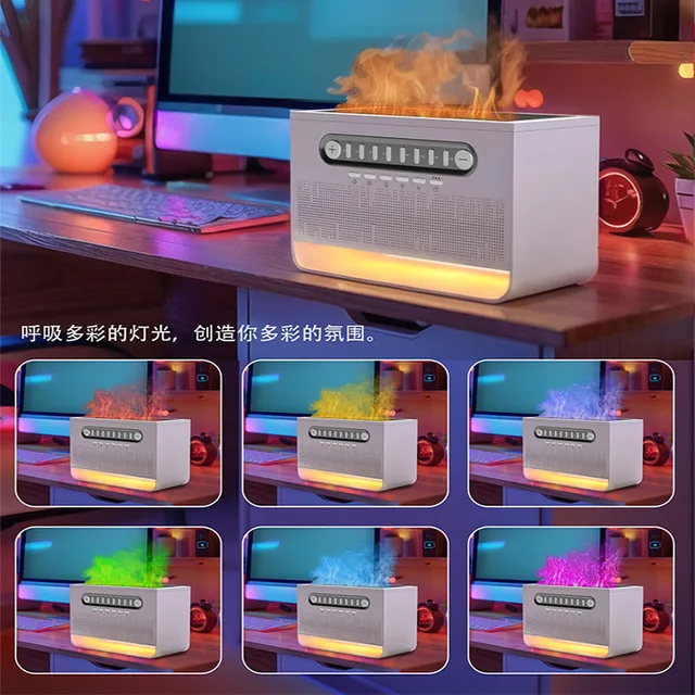 3 in 1 Bluetooth Speaker White Noise Sleep Aid Night Light Humidifier All-in-one Machine Free Combination of 8 Goup Nature Sound 3