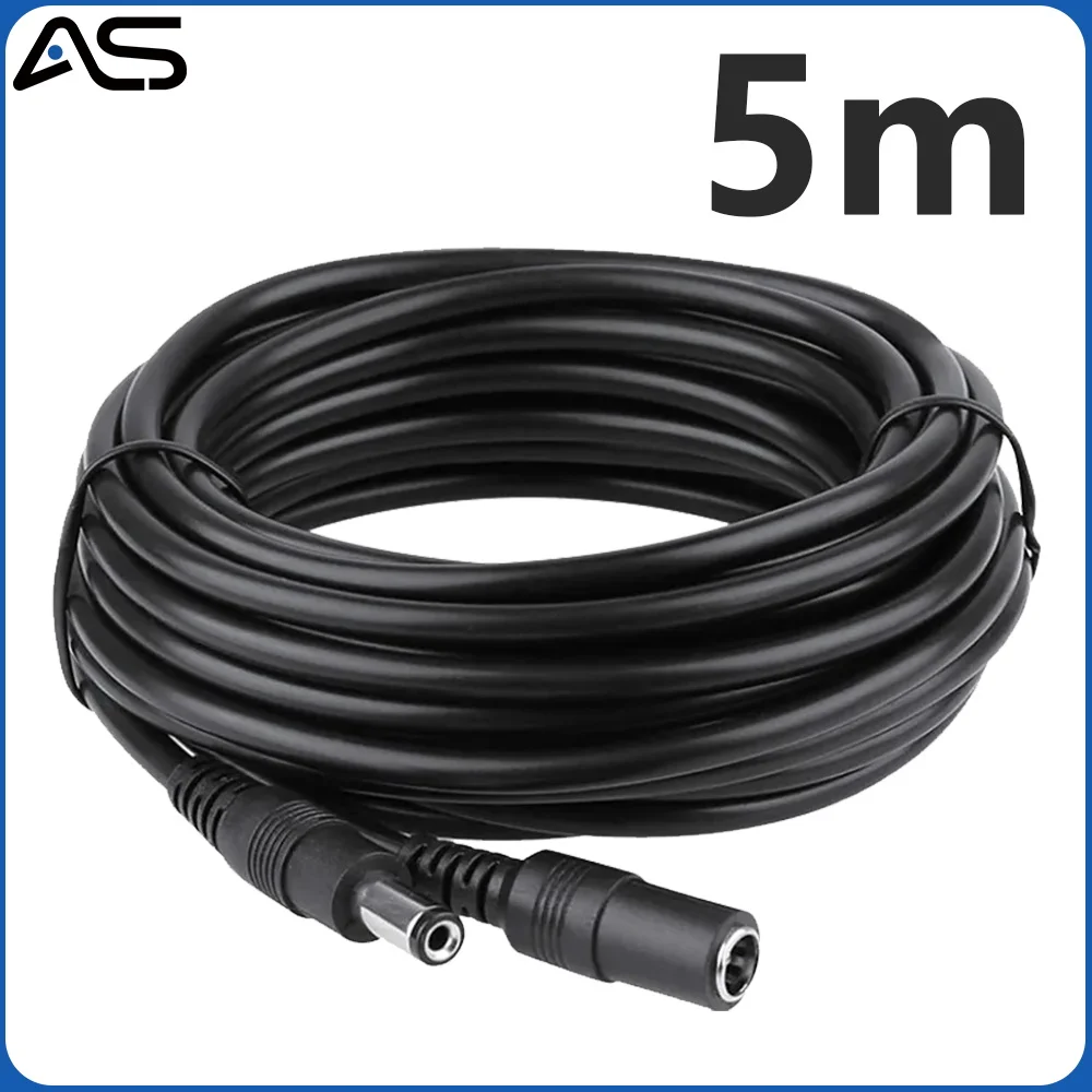 

Standard DC12V Power Extension Cable 3 Meter/ 10FT Jack Socket 5.5mm x 2.1mm Male Plug Extension Cord For 12V CCTV Camera