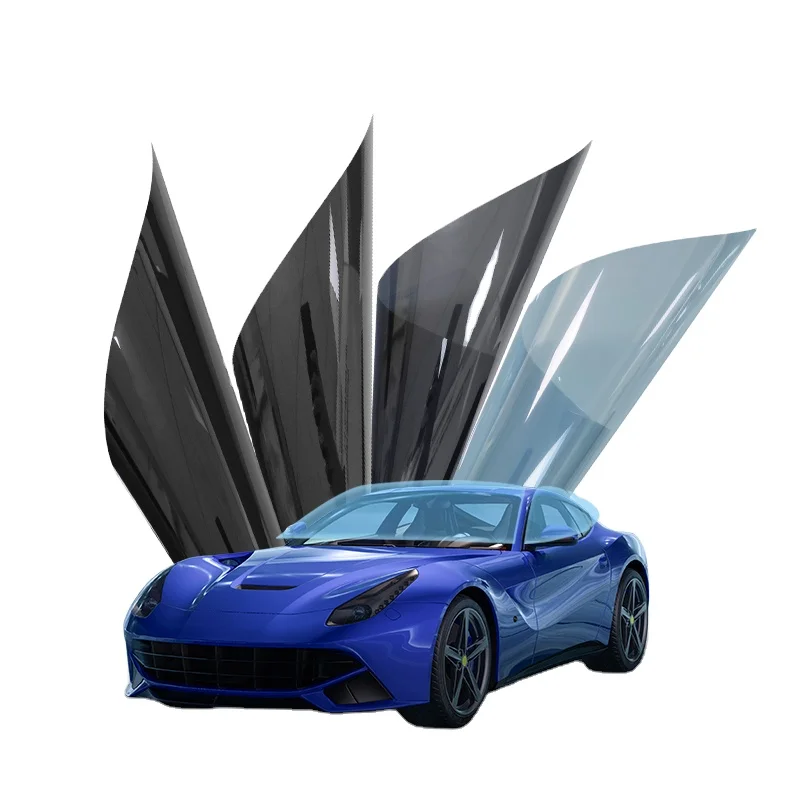 

papel polarizado nano ceramic UV rejection car window solar tint film foil car window sticker professional film in best