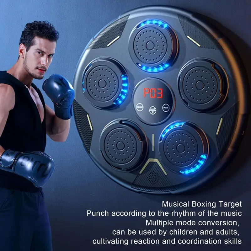 

Intelligent Music Boxing Trainer Rechargeable Electronic Boxing Agility Reaction Practice Wall Target Bluetooth Boxing Machine