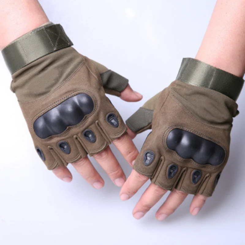 

Motorcycle Half Finger Cycling Gloves Breathable Shockproof MTB Mountain Bike Gloves Outdoor Bicycle Riding Mittens