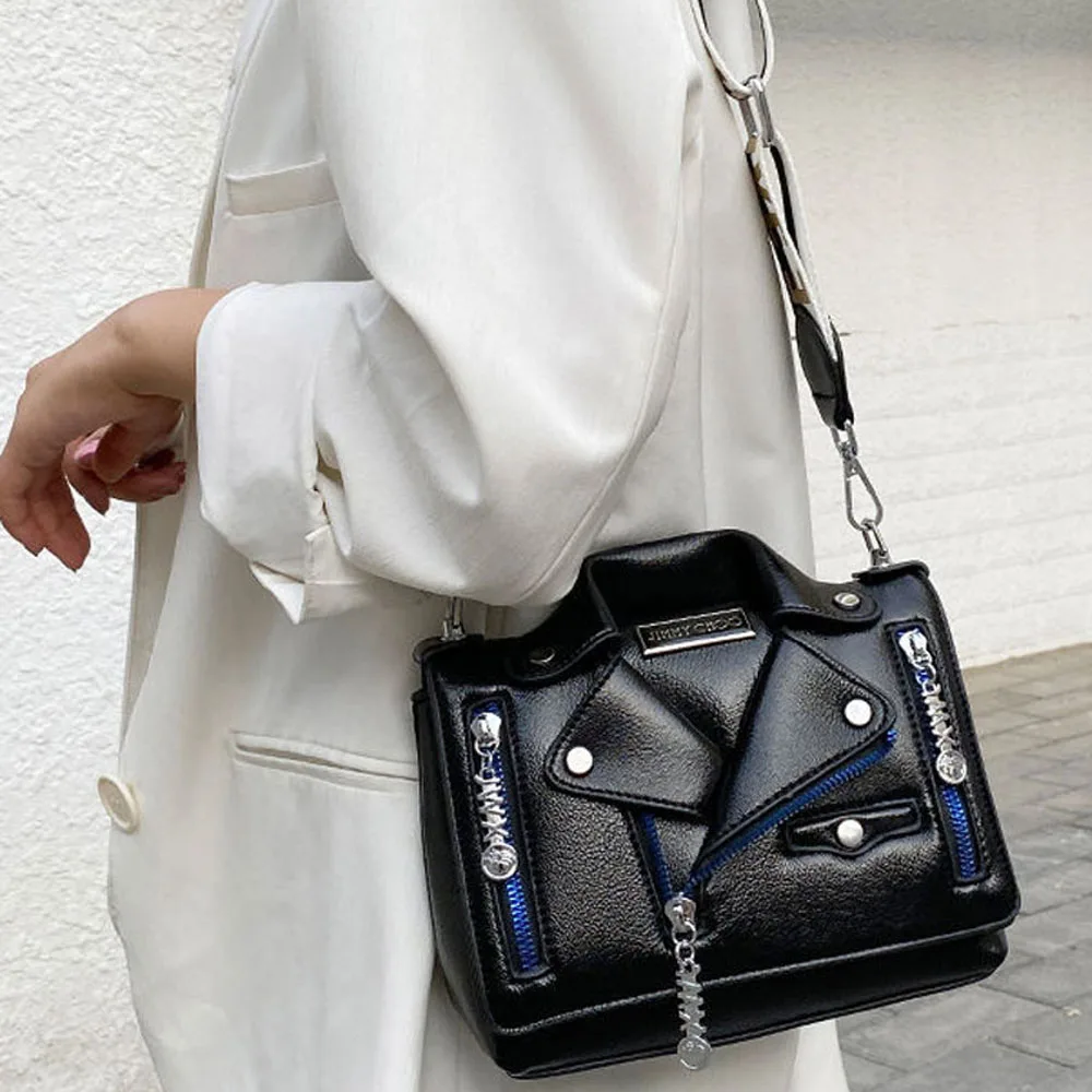 

Creative Jacket Shape Shoulder Bags Design Women Clothing PU Jacket Bag Messenger Bag Designer Luxury Lady Handbags
