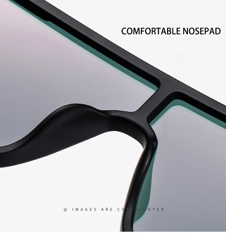 Flat Top Square Sunglasses For Men And Women Uv400 Protection_voghion.com