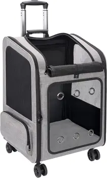 Extra Large Pet Carrier Backpack with Wheels 1