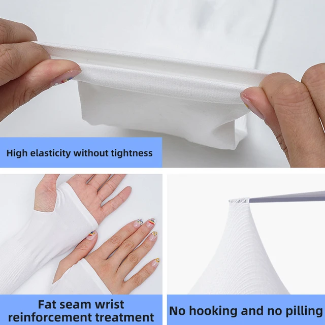 Summer Cooling Arm Sleeves UV Sun Protection Arm Covers Breathable Stretchy Ice Silk Sleeves for Outdoor Sports Cycling Golf 4