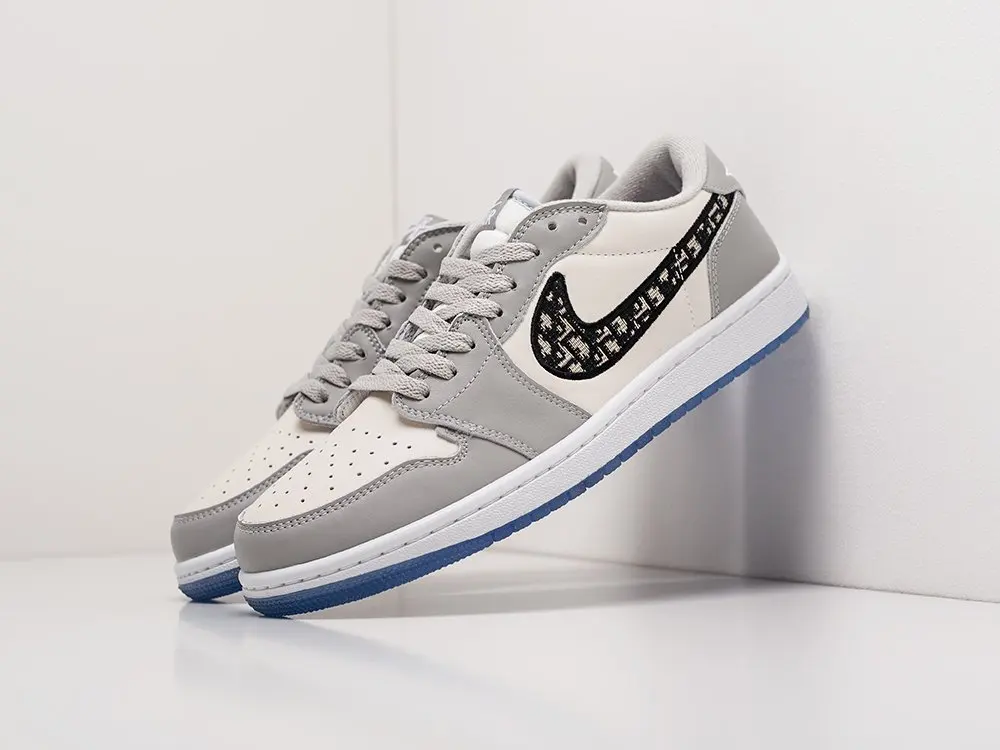 Sneakers Dior X Nike Air Jordan 1 Lage Grijs Demisezon  Mannelijke|Vulkanische schoenen voor Mannen| - AliExpress
