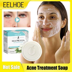 Anti Acne Soap Cleansing Pore Remove Blackhead Moisturizing Lighten Black Dark Spots Reduce Melanin Whiten Pimple Treatment Soap
