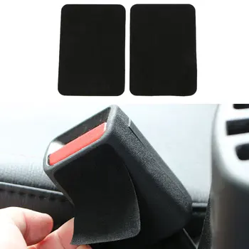 Cuscinetti adesivi anticollisione con fibbia per cintura di sicurezza per auto 2 pezzi adesivi protettivi per clip anti rumore con blocco abbastanza Accessori auto