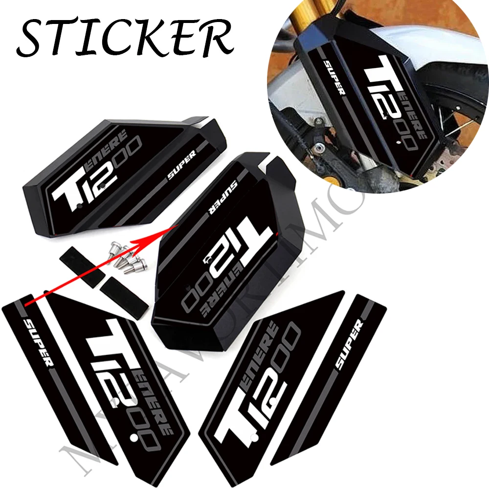 For Yamaha Super Tenere XT1200Z / ES XTZ 1200 XT Motorcycle Front Fork Guards Protection Stickers 2010 - 2018 2019 2020 2021 front fork assy r h yamaha bf1 23103 40 00