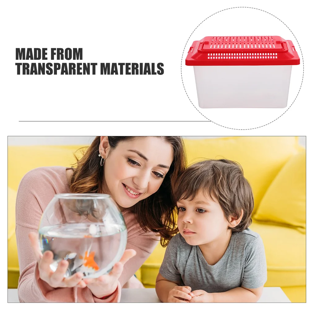 Portable Fish Tank Containers Aquatic Travel Turtle Aquarium Kit Suite Hermit Crab Transport Pp Goldfish Baby