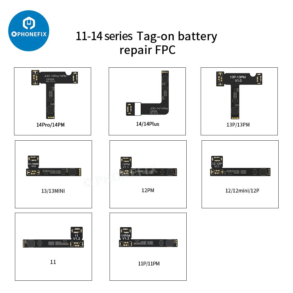 JC V1SE Battery Repair Board Flex Cable For IPhone 11 14ProMax Important Battery Message Battery 