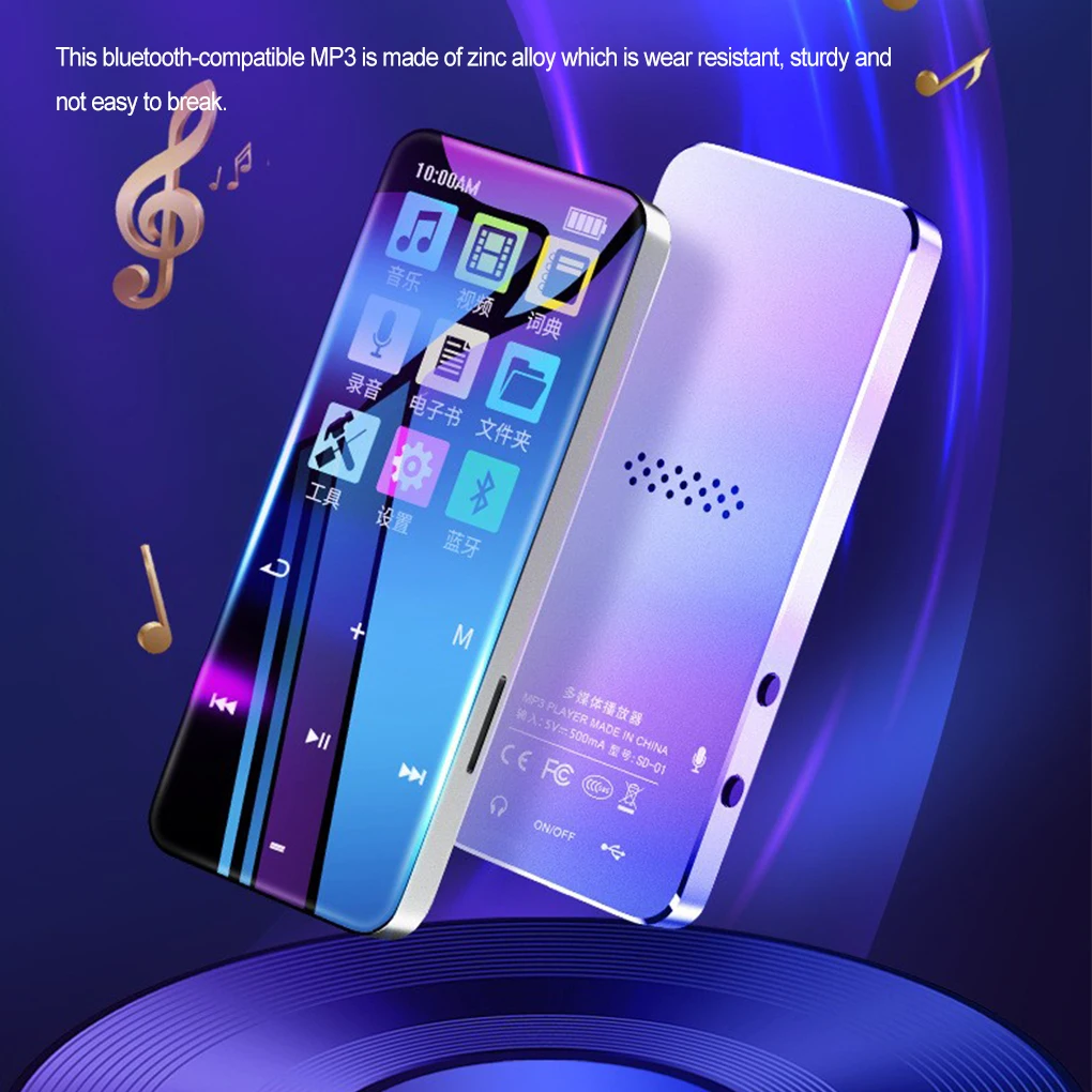 

Bluetooth-совместимый MP3 MP4 плеер с сенсорным управлением портативный музыкальный для улицы