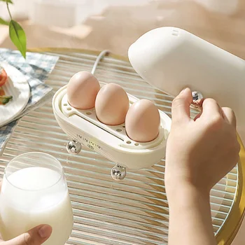 120W Smart Egg Cooker Low Power Student Dormitory Rapid Breakfast Machine Multifunction Auto Power Off Electric Steamer 220V