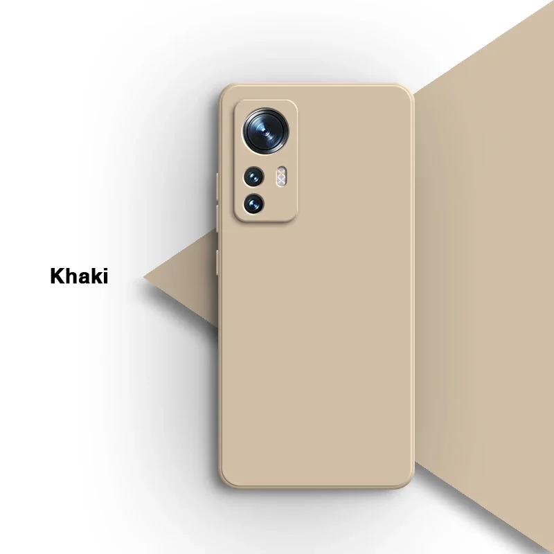 Sleek Solid Square Liquid Silicone Phone Case