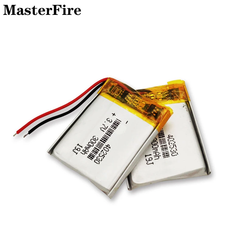 

402530 300mah 3.7V Lithium Polymer Battery For Bluetooth Speaker Keyboard Mouse Car Recorder Rechargeable Li-polymer Batteries